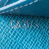 Louis Vuitton Blue Epi Leather Brazza Long Wallet
