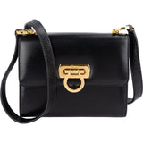 Salvatore Ferragamo Leather Gancini Mini Flap Crossbody Bag