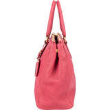Prada Pink Leather Galleria Double Zip Tote Handbag - vintageandkickz