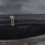 Chanel Quilted Caviar Leather Jumbo Single Flap Crossbody Bag