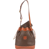 Celine Macadam Monogram Bucket Shoulder Bag
