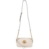 Gucci Chevron Matelassé Leather GG Marmont Medium Camera Crossbody Bag