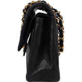 Chanel Quilted Lambskin 24K Gold Small Double Flap Shoulder Bag