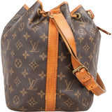 Louis Vuitton Monogram Canvas Sac Noé Petit Shoulder Bag
