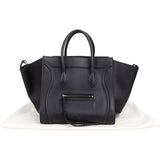 Céline Black Smooth Calfskin Large Phantom Handbag