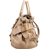 Miu Miu Vitello Lux Leather Bow Small Satchel Handbag