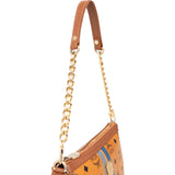 MCM Monogram Visetos Delmy Striped Pochette Accessoires Shoulder Bag
