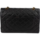 Chanel Quilted Lambskin 24K Gold Double Flap Shoulder Bag
