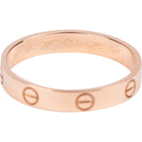 Cartier Au 750 Roségold LOVE Wedding Band Ring (#61)
