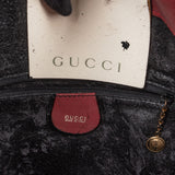 Gucci Suede Bamboo Handle Hobo Handbag
