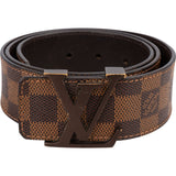 Louis Vuitton Monogram Damier Ebene Canvas LV Initiales Belt (85 / 34) M9807