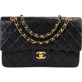 Chanel Quilted Lambskin 24K Gold Medium Double Flap Shoulder Bag