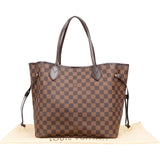 Louis Vuitton Monogram Damier Ebene Neverfull MM Shoulder Bag