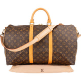 Louis Vuitton Monogram Canvas Keepall 50 Bandoulière Travel Bag