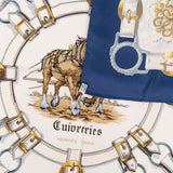 Hermès Cuivreries 90 Tuch Silk Carre 90 Scarf Tuch