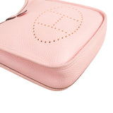Hermès Rose Sakura Clemence Leather Mini Evelyne 16 Crossbody Bag