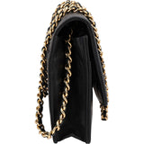 Chanel Caviar Leather CC Wallet on Chain Crossbody Bag