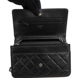 Chanel Quilted Lambskin Wallet on Chain Crossbody Bag