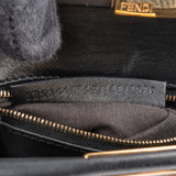 Fendi Black Leather Peekaboo Small Handbag