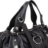 Gucci Black Guccissima Leather Icon Bit Handbag