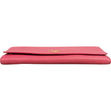 Prada Pink Pebbled Leather Wallet on Chain Crossbody Bag