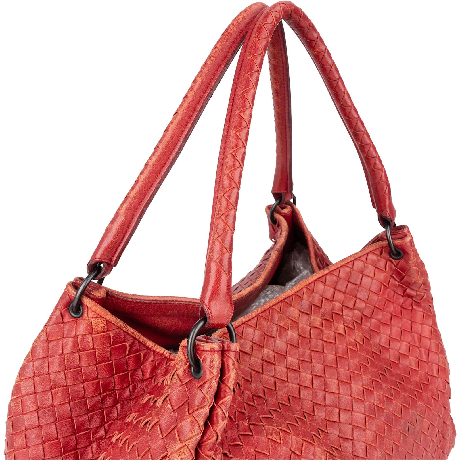 [🔄️B24 / F01] Bottega Veneta Intrecciato Leather Campana Shoulder Bag - vintageandkickz