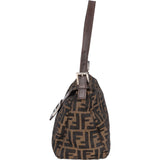 Fendi FF Monogram Baguette Buckle Shoulder Bag