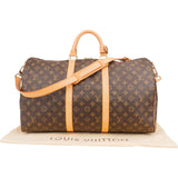 Louis Vuitton Monogram Canvas Keepall 50 Bandoulière Travel Bag