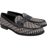 Dior Oblique Jacquard Monogram Leather Explorer Loafers (45)