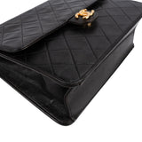 Chanel Quilted Lambskin 24K Gold Single Flap Shoulder Bag