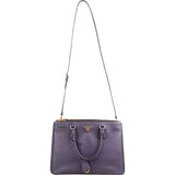 Prada Purple Saffiano Leather Galleria Handbag