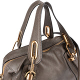 Chloé Pebbled Leather Paraty Shoulder Handbag
