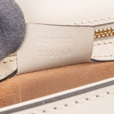 Gucci White Leather Sylvie Shoulder Bag
