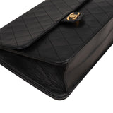 Chanel Quilted Lambskin 24K Gold Single Flap Shoulder Bag