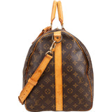 Louis Vuitton Monogram Canvas Keepall 55 Bandoulière Travel Bag