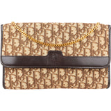 Christian Dior Monogram Oblique Canvas Vintage Chain Shoulder Bag