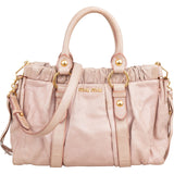 Miu Miu Vitello Lux Leather City Handbag