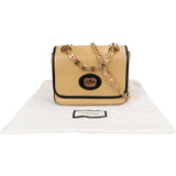 Gucci Leather GG Vintage Marina Chain Double Flap Crossbody Bag