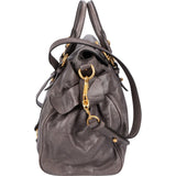 Miu Miu Vitello Lux Bow City Satchel Handbag