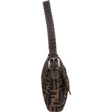 Fendi Monogram FF Baguette  Shoulder Bag