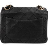 Chanel Quilted Lambskin Mini Rectangular 24K Gold Single Flap Crossbody Bag