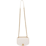 Chanel Quilted Calfskin Small Underline Single Flap Crossbody Bag