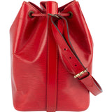 Louis Vuitton Red Epi Leather Sac Noé Petit Shoulder Bag