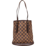 Louis Vuitton Monogram Damier Ebene Bucket PM Shoulder Bag - vintageandkickz