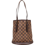 Louis Vuitton Monogram Damier Ebene Bucket PM Shoulder Bag - vintageandkickz