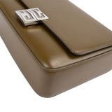 Givenchy Olive Green Calfskin Box Leather 4G Medium Crossbody Bag