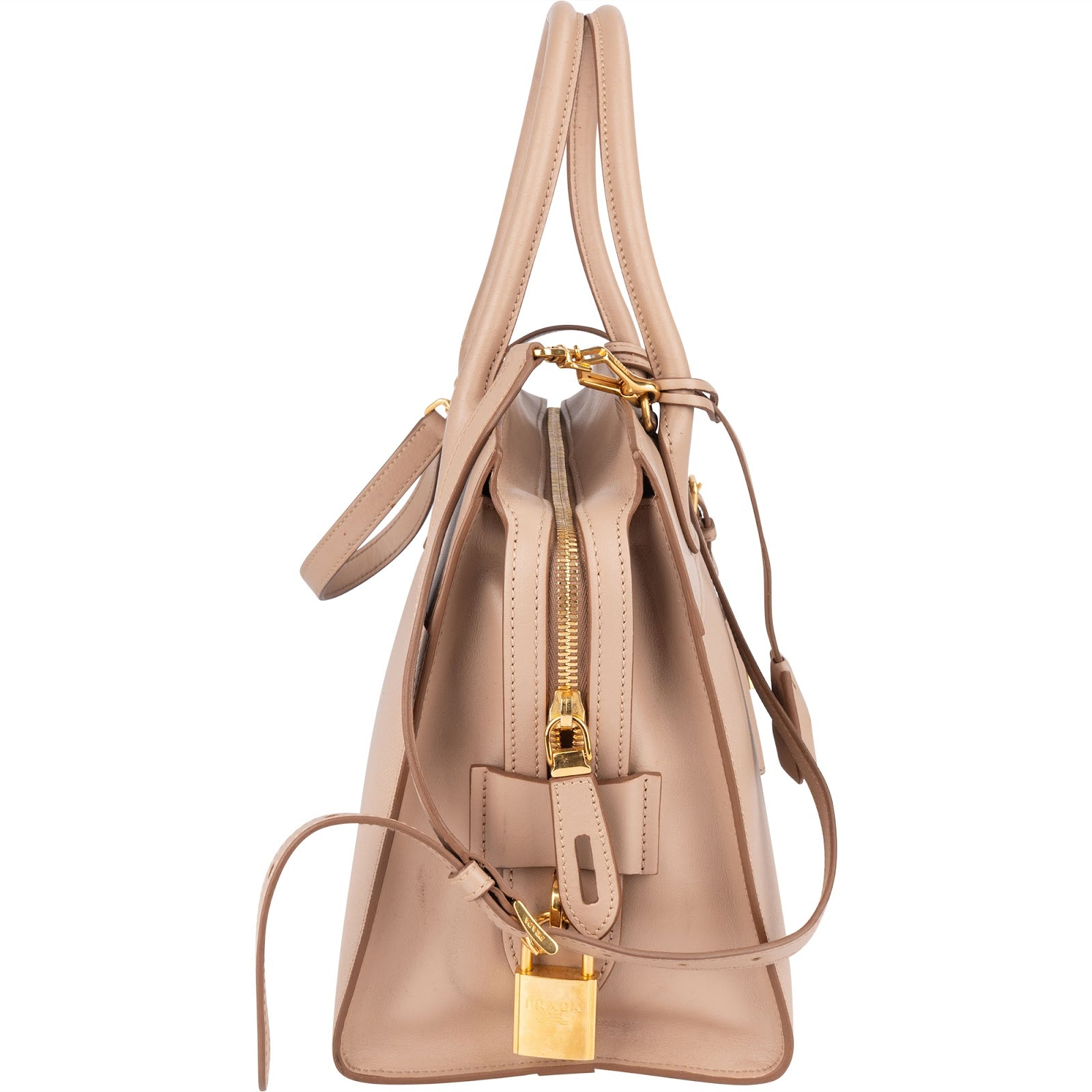 Prada Saffiano Leather Mano Galleria Handbag - vintageandkickz