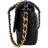 Chanel 19 Quilted Lambskin Medium Single Flap Crossbody Handbag