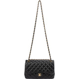 Chanel Quilted Lambskin Jumbo Double Flap Crossbody Bag