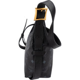 MCM Monogram Visetos Aren Crescent Crossbody Bag